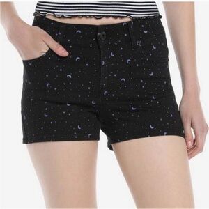 Hot Topic Black & Purple Moon/Stars Shorts 🌚 🌙